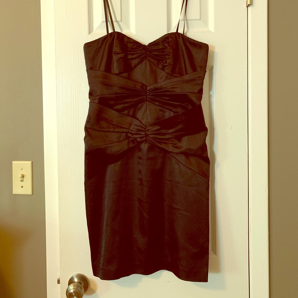 Laundry by Shelli Segal Strapless Satin Mini Dress
